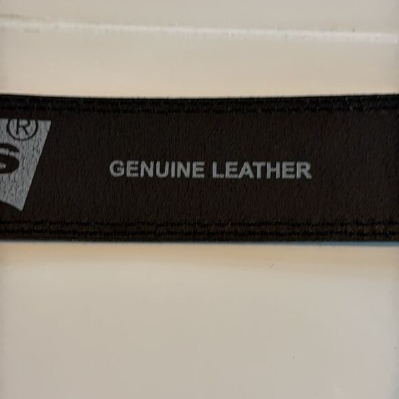 Levi’s Logo Metal Buckle and Leather Belt Sz 34-36 - Picture 6 of 8